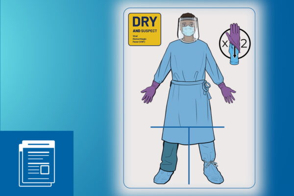 Non-PAPR Dry and Suspect VHF Donning and Doffing Graphic
